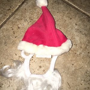 Santa Claus Young Child Baby Hat and Beard Set